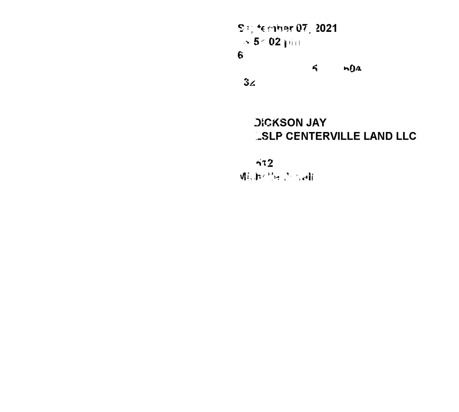 Lslp Centerville Land LLC - Recorded Affidavit (Vol. 1845, Page 604)